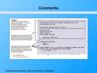 Understanding Computers: Today and Tomorrow, 13th Edition
23
Comments
 