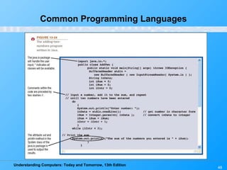Understanding Computers: Today and Tomorrow, 13th Edition
48
Common Programming Languages
 