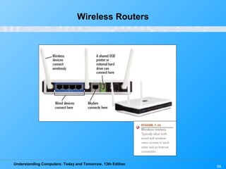 Understanding Computers: Today and Tomorrow, 13th Edition
56
Wireless Routers
 