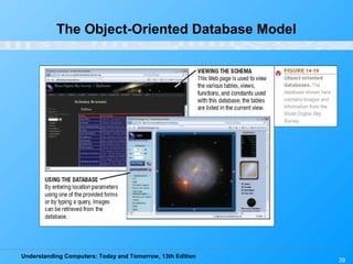 Understanding Computers: Today and Tomorrow, 13th Edition
39
The Object-Oriented Database Model
 