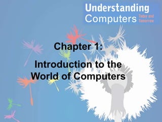 Chapter 1:

Introduction to the
World of Computers

 