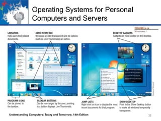 Operating Systems for Personal
Computers and Servers

Understanding Computers: Today and Tomorrow, 14th Edition

32

 