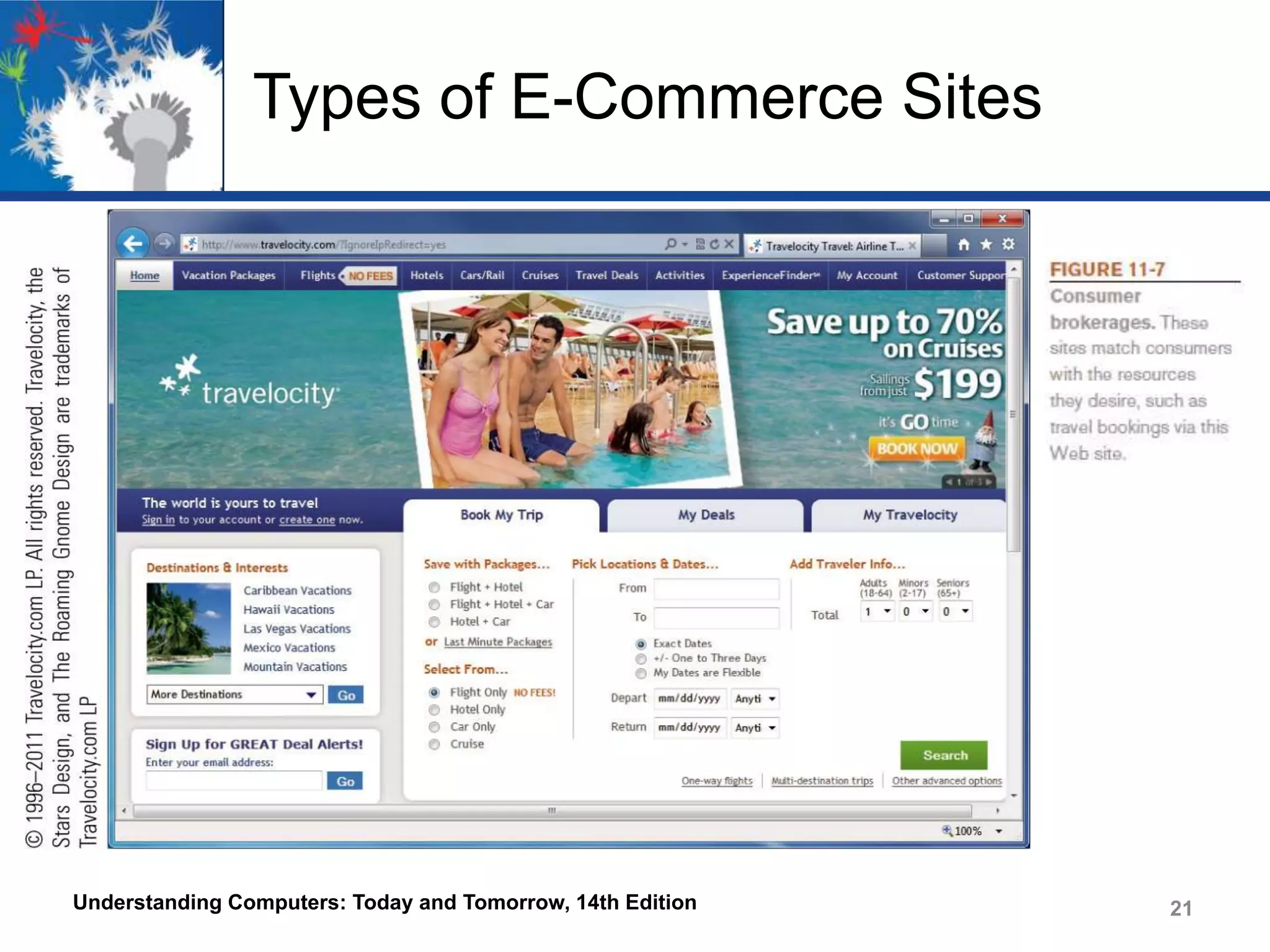 Types of E-Commerce Sites

Understanding Computers: Today and Tomorrow, 14th Edition

21

 
