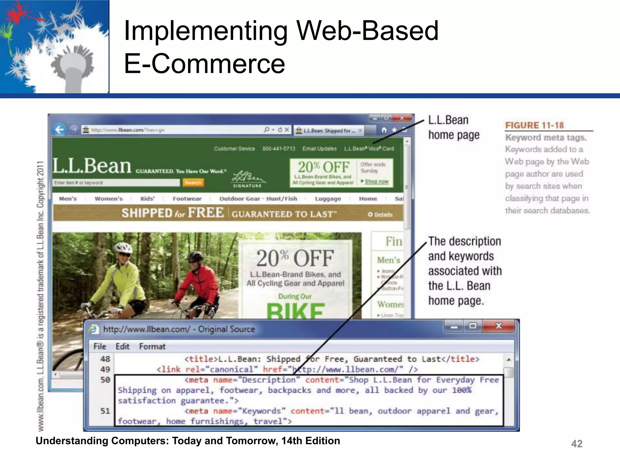 Implementing Web-Based
E-Commerce

Understanding Computers: Today and Tomorrow, 14th Edition

42

 