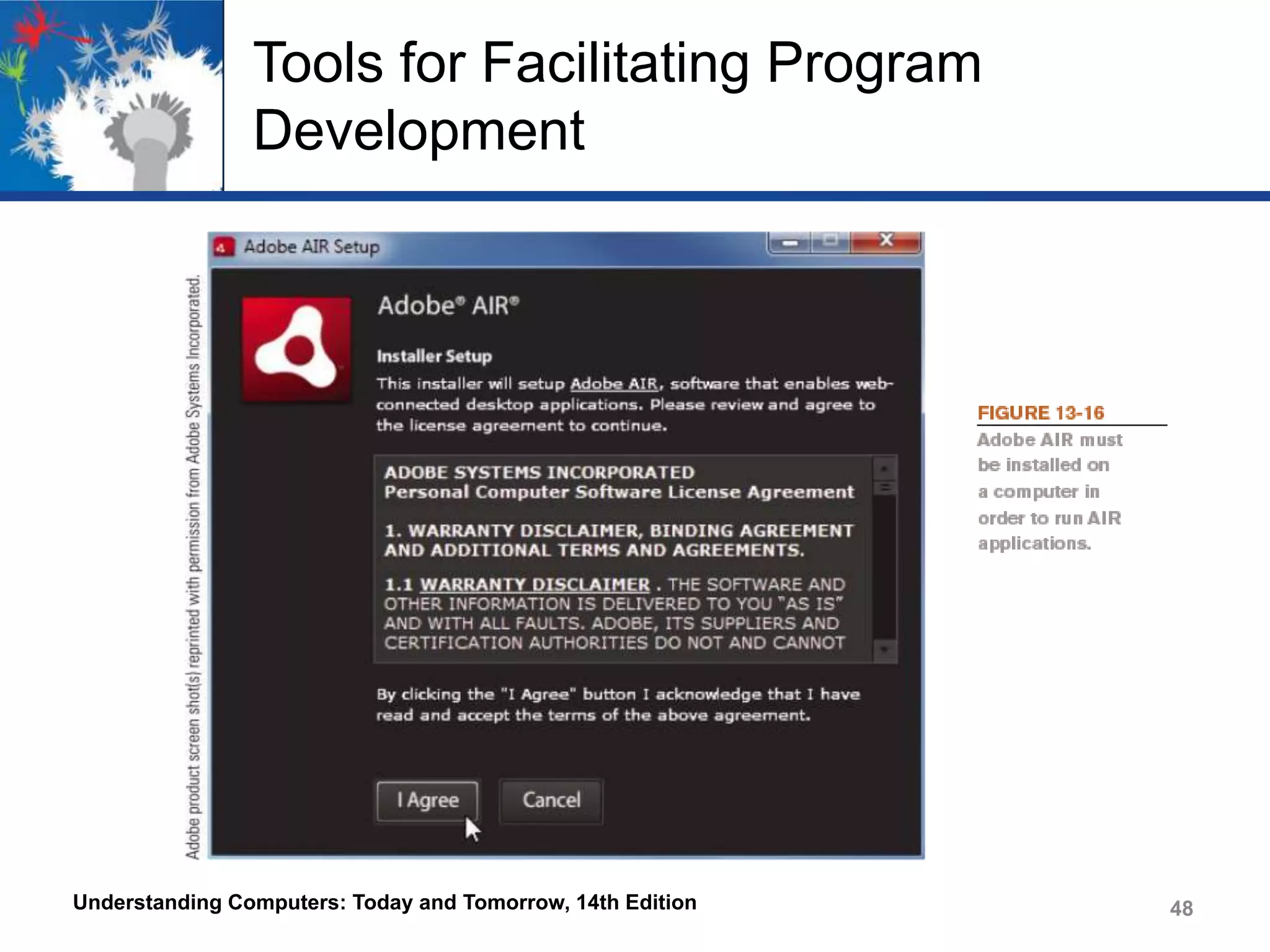 Tools for Facilitating Program
Development

Understanding Computers: Today and Tomorrow, 14th Edition

48

 