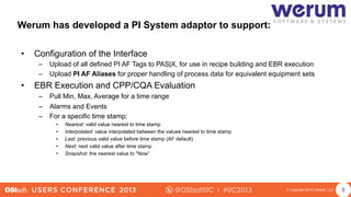 Integrating MES with Equipment Using the PI System for Pharma & Biotech ...