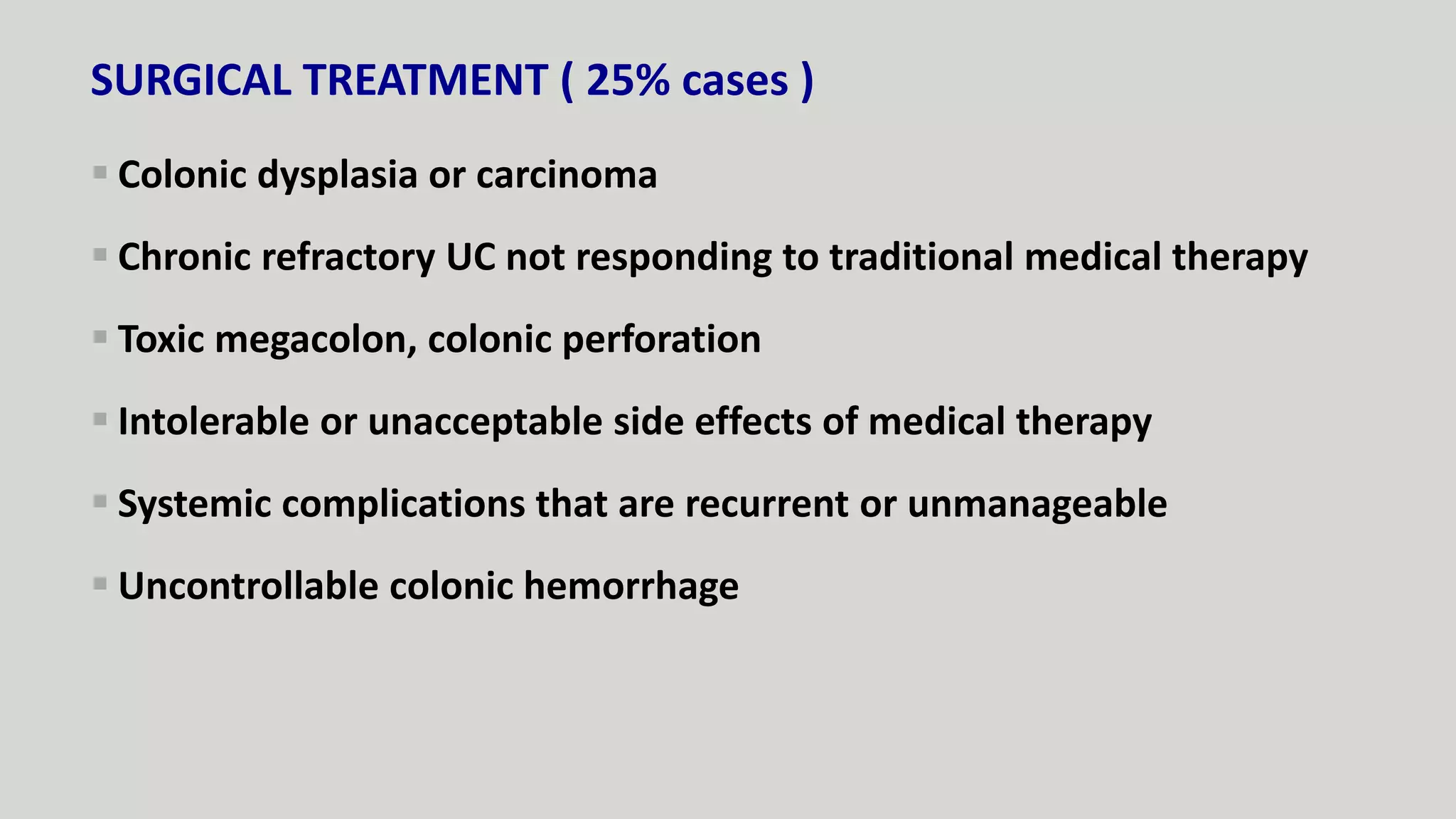 ULCERATIVE COLITIS MANAGEMENT | PPTX | Digestive Disorders | Diseases ...