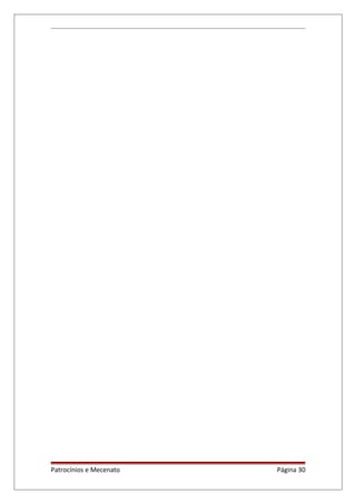 Patrocínios e Mecenato Página 30
 