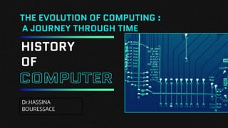 THE EVOLUTION OF COMPUTING :
A JOURNEY THROUGH TIME
Dr.HASSINA
BOURESSACE
HISTORY
OF
 