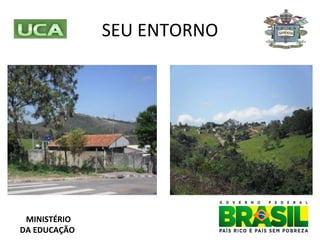 SEU ENTORNO MINISTÉRIO DA EDUCAÇÃO 