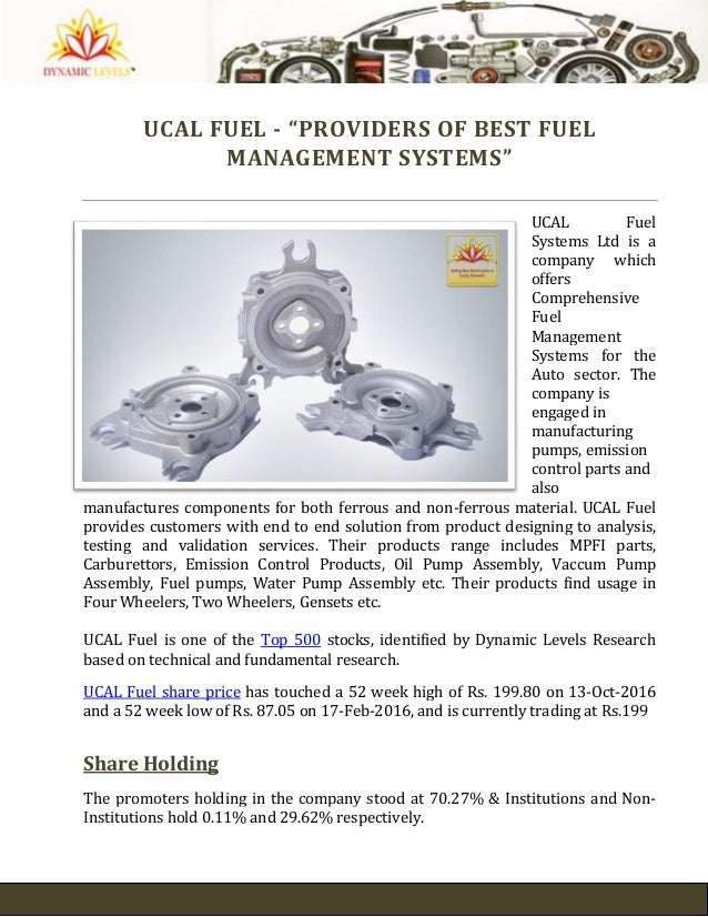 Ucal Fuel “Providers of Best Fuel Management Systems”