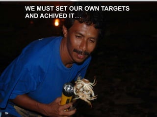 WE MUST SET OUR OWN TARGETS
AND ACHIVED IT….
 