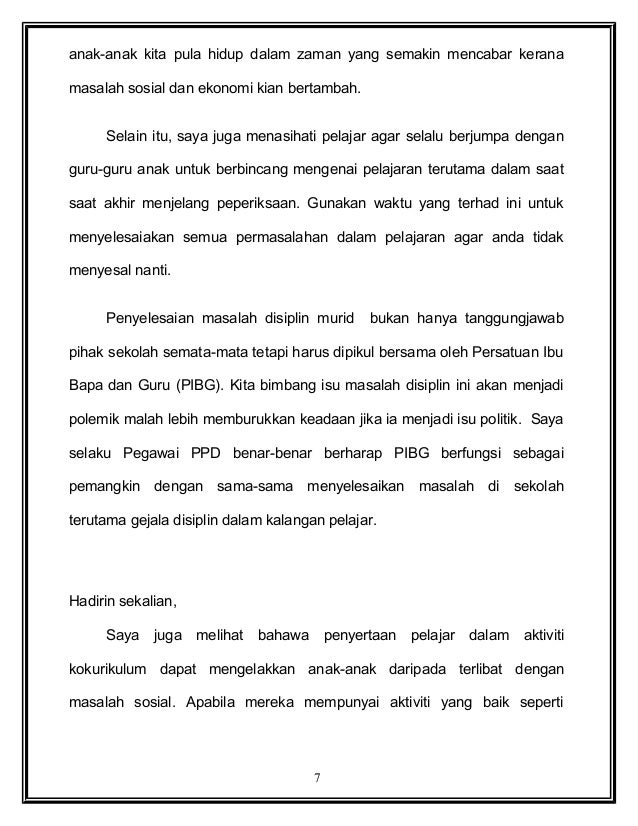 Ucapan perasmian majlis graduasi