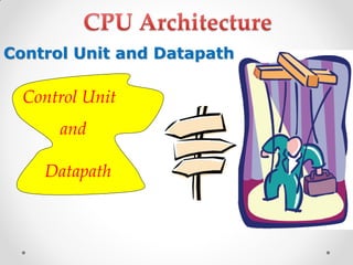 Control Unit
and
Datapath
Control Unit and Datapath
 