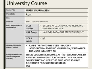 Ucas Application | PPTX