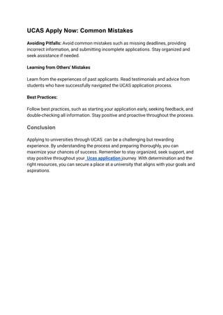 UCAS Apply Now_ Your Ultimate Guide To a Successful University ...