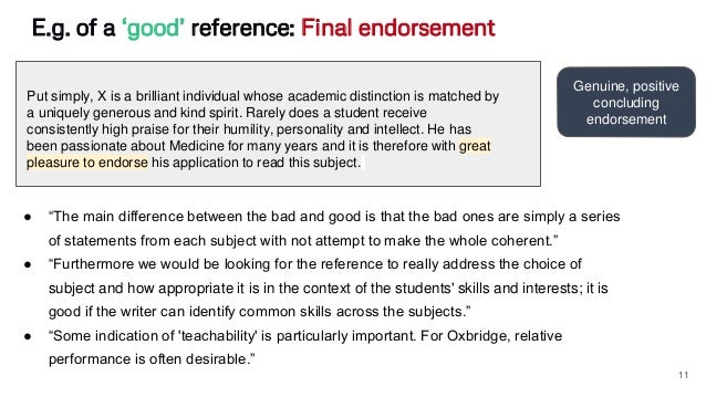 ucas references example