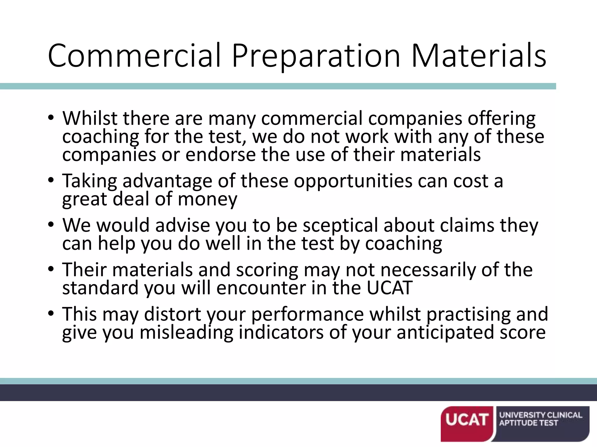 Ucat Format UCAT introduction - Parts and formats | PPTX