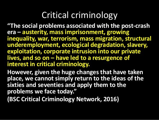 Critical Criminology Research Paper - EssayEmpire critical criminology theory essays