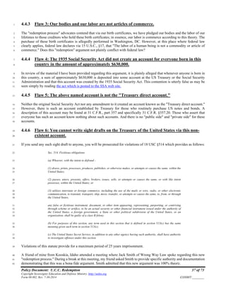 Policy Document: U.C.C. Redemption, Form #08.002