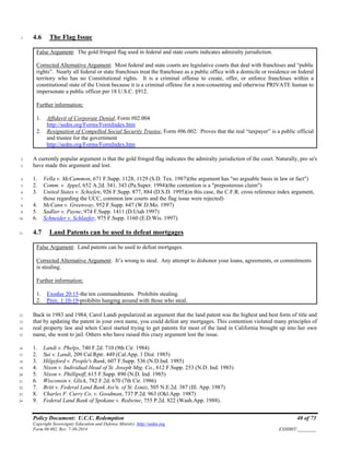 Policy Document: U.C.C. Redemption, Form #08.002