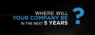 © U C C S U M M I T 2 0 1 9
YOUR COMPANY BE
WHERE WILL
?IN THE NEXT 5 YEARS
 