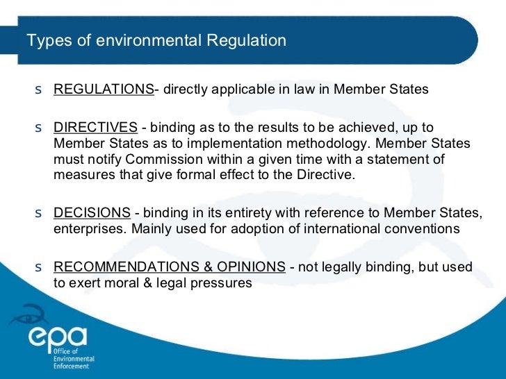 The Enforcement Of Environmental Law Policy And Sanction