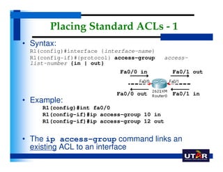 Acl Scripting Example Uccn1003 -may09_-_lect09_-_access_control_list_acl_ | PDF