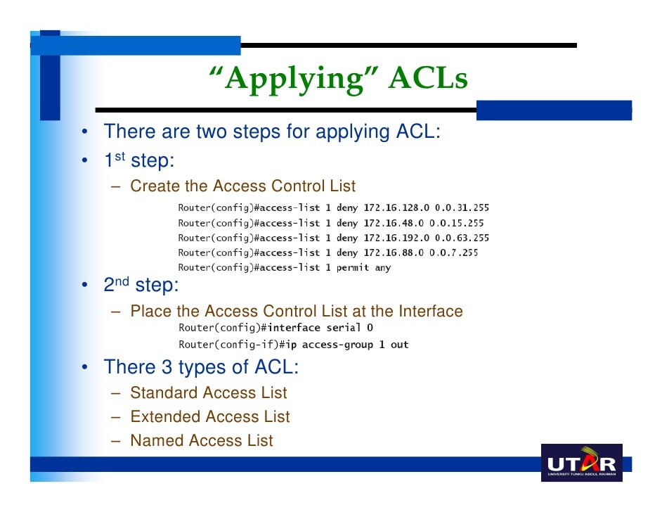 Uccn1003 may09__lect09__access_control_list_acl_