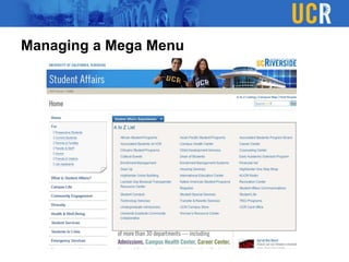 Managing a Mega Menu
 