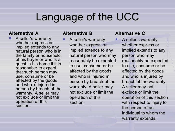 Ucc warrantees