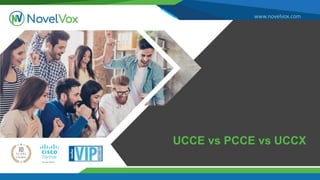 www.novelvox.com
UCCE vs PCCE vs UCCX
 