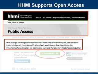 HHMI Supports Open Access 
 