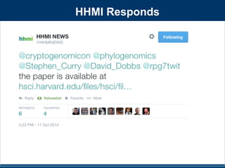 HHMI Responds 
 