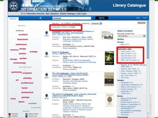 Use the categories (facets) on to refine and obtain resultsEssential component: FacetsEach facet is advanced search shortcutEnable users to quickly formulate useful queries Support learning and exploration