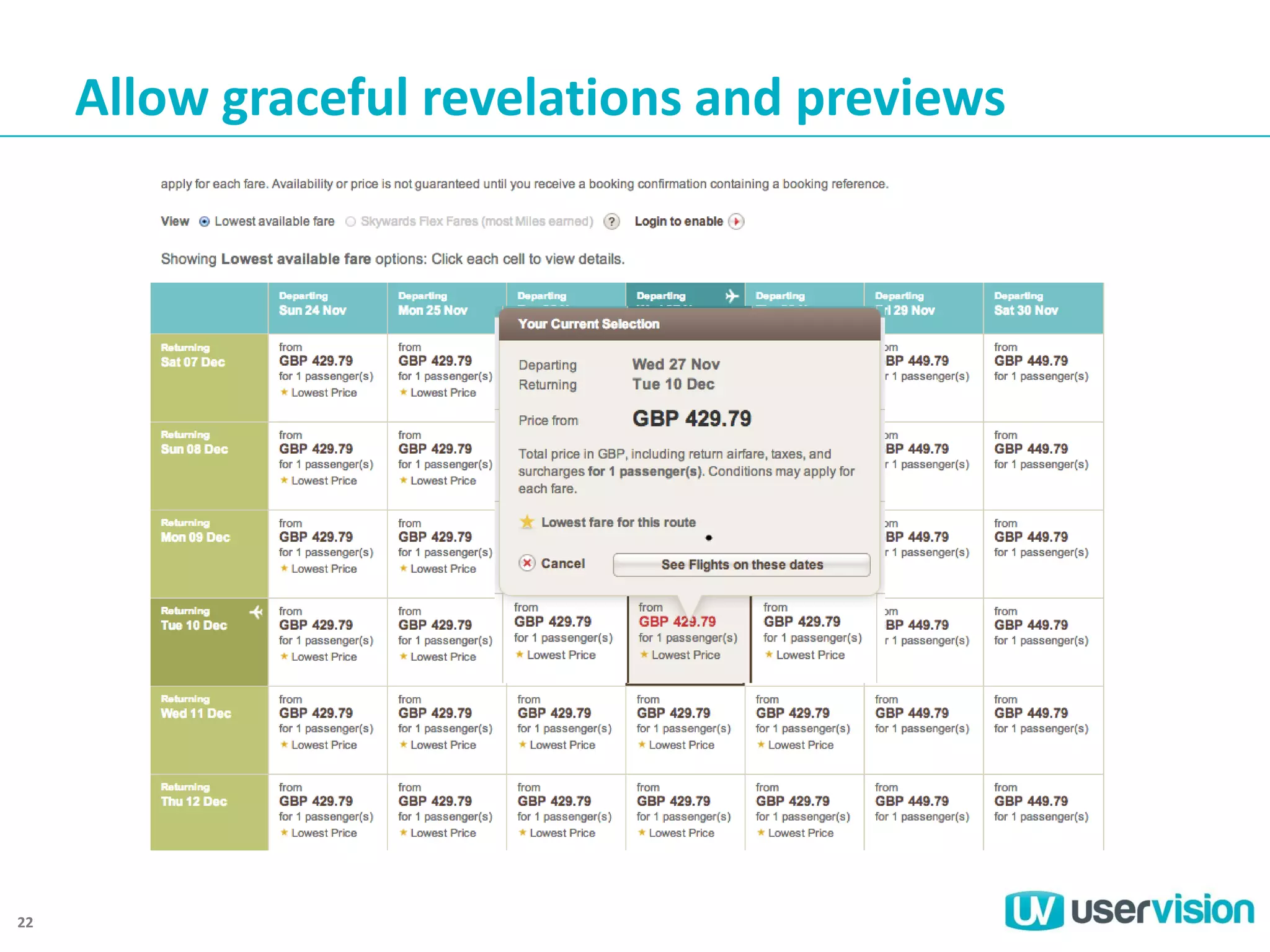 Allow graceful revelations and previews

22

 