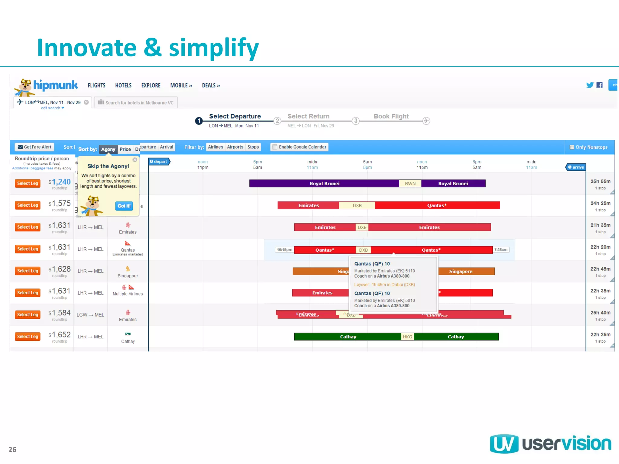 Innovate & simplify

26

 