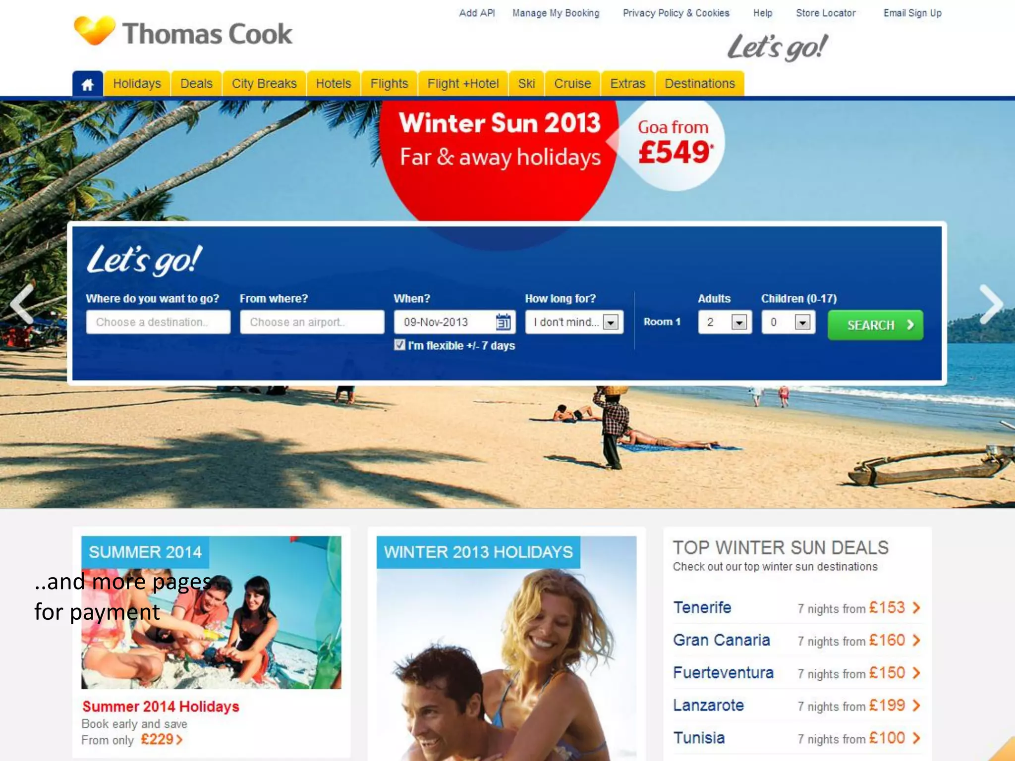 ..and more pages
for payment

3

 