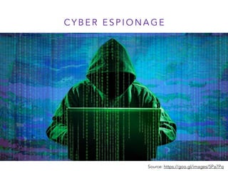 C Y B E R E S P I O N A G E
Source: https://goo.gl/images/5Pa7Pq
 