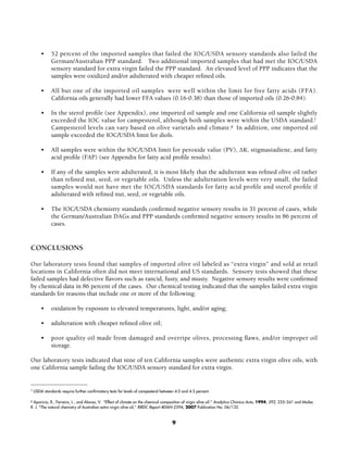 UC Davis Olive Oil Study Final 071410 | PDF