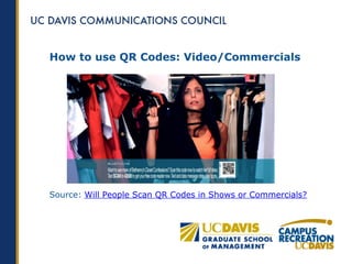 How to use QR Codes: Video/Commercials




Source: Will People Scan QR Codes in Shows or Commercials?
 