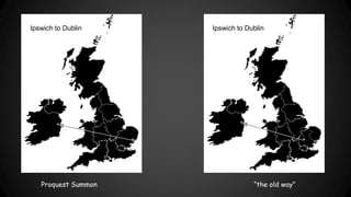 Ipswich to Dublin Ipswich to Dublin
Proquest Summon “the old way”