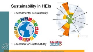 Sustainability in HEIs
－Environmental Sustainability
－Education for Sustainability
https://www.stockholmresilience.org/research/planetary-boundaries.html https://unesdoc.unesco.org/ark:/48223/pf0000247444
 