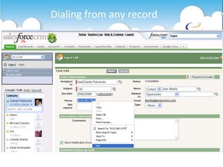 Dialing from any record 