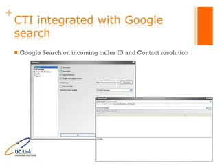 Google Search on incoming caller ID and Contact resolution 