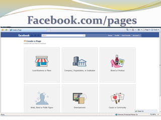 Why Facebook Fan Pages?Get your business’ website to show up higherin search engine positions as Facebook is a very popular website.