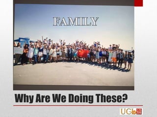 Why Are We Doing These?
 