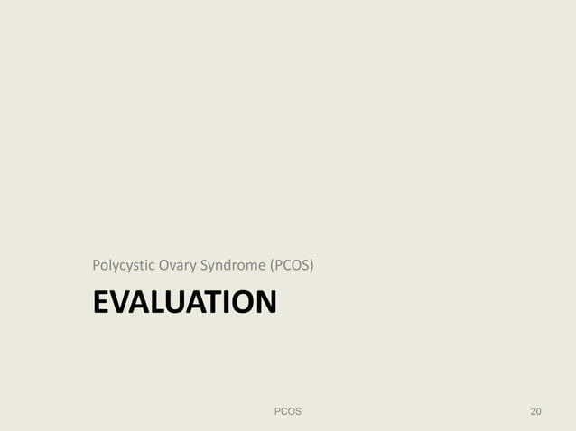 Polycystic Ovary Syndrome (PCOS) | PDF