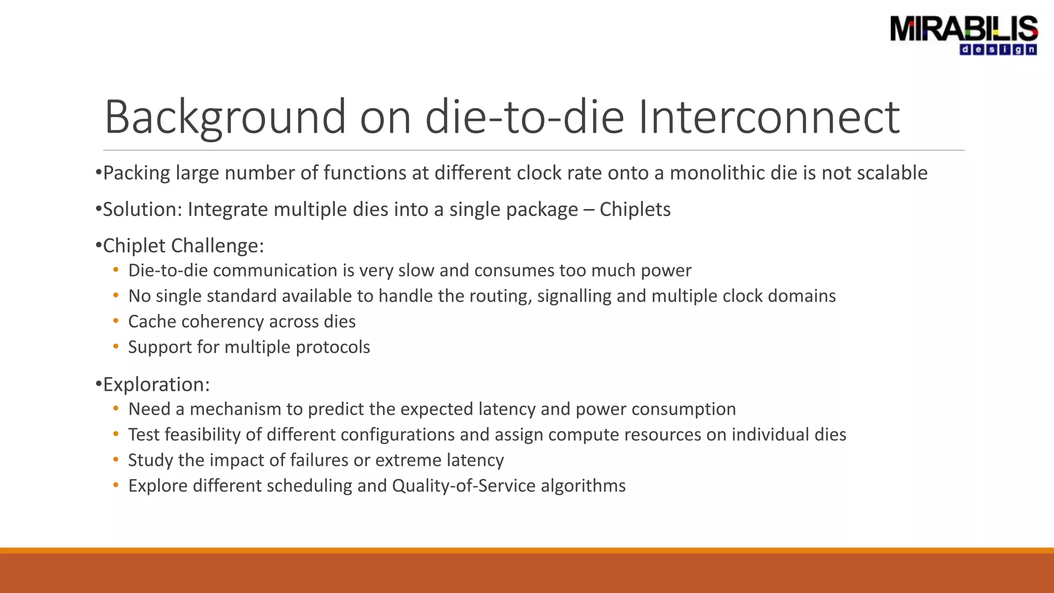 Evaluating UCIe based multi-die SoC to meet timing and power | PPTX