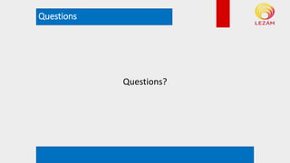 Questions
*example rendering. Not actual plan
Questions?
 